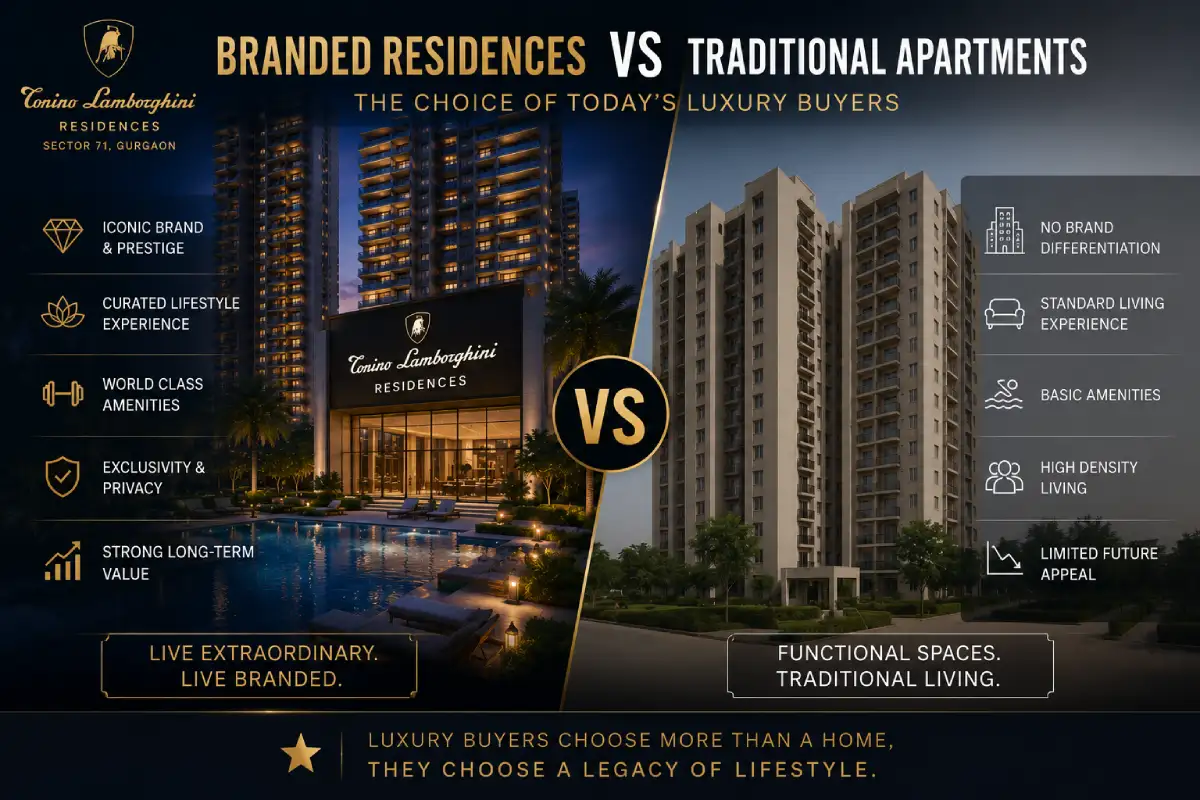 Branded Residences vs Traditional Apartments Gurgaon