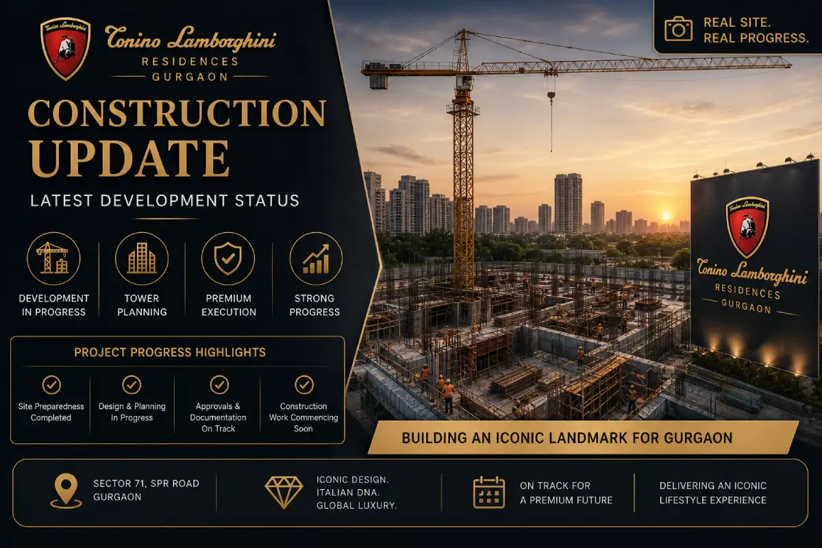 Tonino Lamborghini Residences Construction Update Gurgaon
