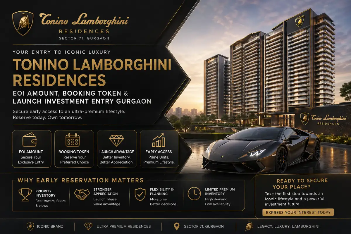 Tonino Lamborghini Residences EOI Amount Gurgaon