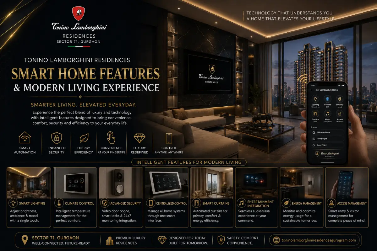 Tonino Lamborghini Residences Smart Home Features