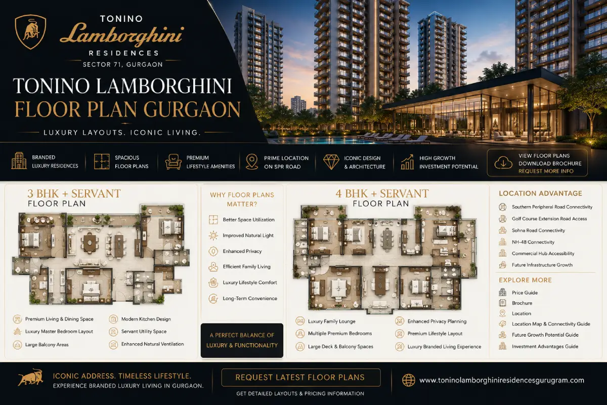 Tonino Lamborghini Floor Plan Gurgaon