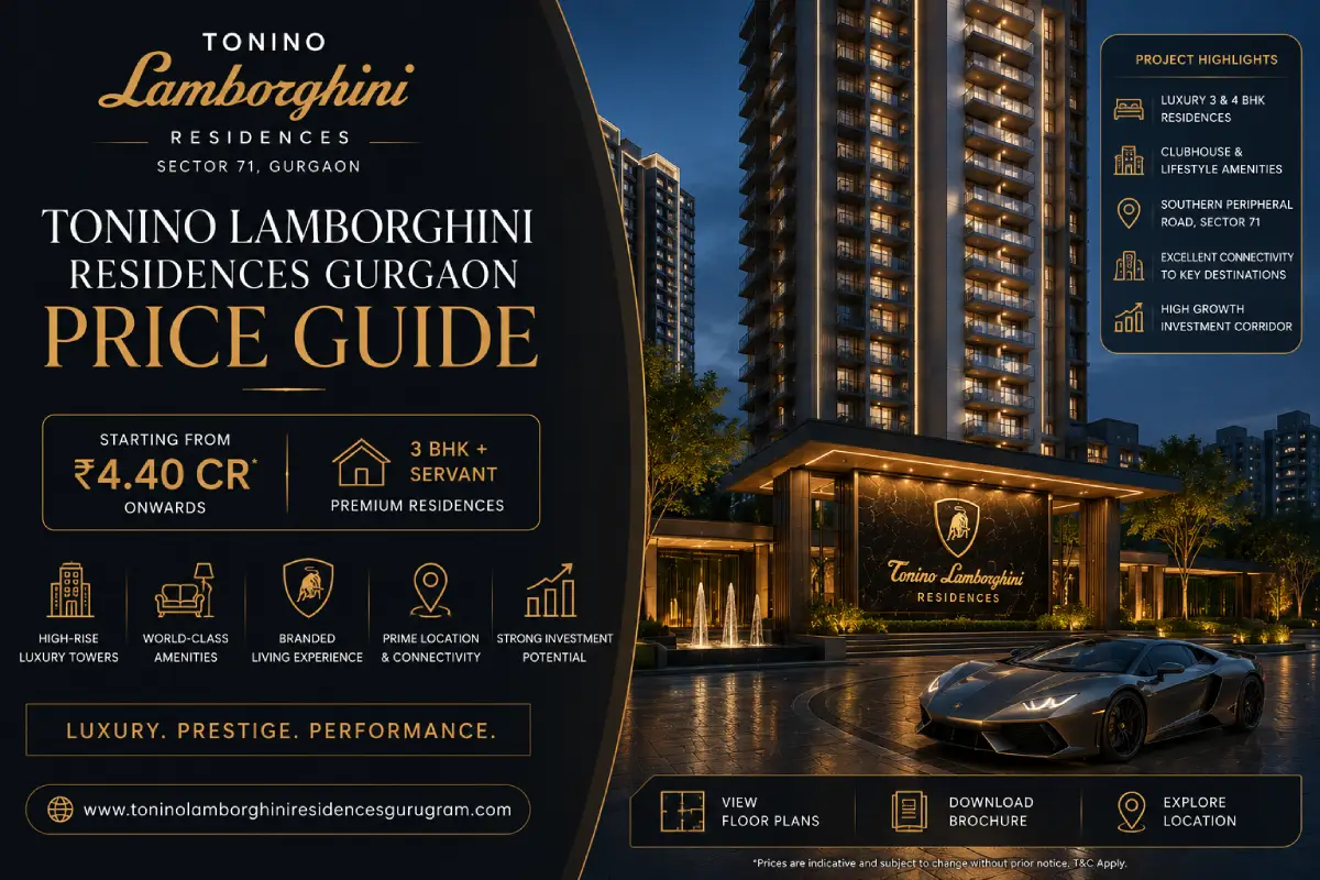 Tonino Lamborghini Residences Gurgaon Price